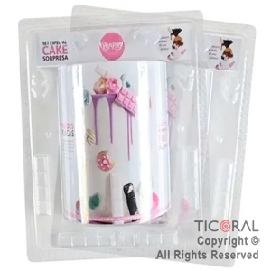 SET DE 2 PLACAS CAKE SORPRESA TAMAO ESPECIAL 2 x 1